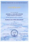 EAAP human factors specialist certificate